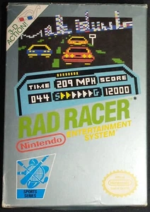 Rad Racer 1 Authentic Nintendo NES EXMT+ condition COMPLETE n box w glasses! - Picture 1 of 9