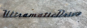 1950 Packard Trunk "Ultramatic Drive" Metal Emblem VINTAGE OEM - Picture 1 of 11
