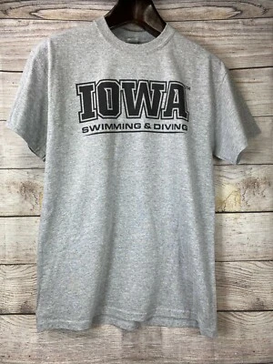 Gildan IOWA HAWKEYES Swimming & Diving Gray Tshirt Men's  - Image 1 of 4