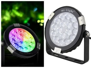 Mi-Light Smart Light LED Outdoor Spotlight 9W RGB + CCT FUTC02 230V Garden Spotlight - Picture 1 of 9