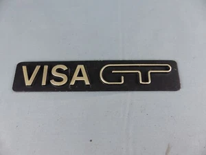CITROEN VISA GT insigne emblème logo sigle monogramme hayon coffre aluminium - Picture 1 of 2