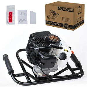 52cc Gas Powered Earth Auger Power Engine Post Hole Digger Earth 01 - Picture 1 of 1