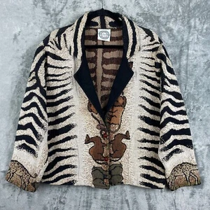 Vintage Sugar Street Weavers Afrika Safari Gobelin Pullover Jacke Damen Einheitsgröße - Bild 1 von 14