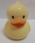 Ceramic Duck Bank  Duckie 6" Yellow w/ Stopper Children's Decor Orange Bill