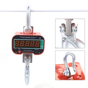 500/1000/3000/5000KG LED Kranwaage Industriewaage Edelstahl H?ngewaage mit Akku - Bild 1 von 13