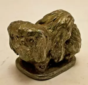 VTG Metal Pewter? Pekingese Dog - Picture 1 of 5