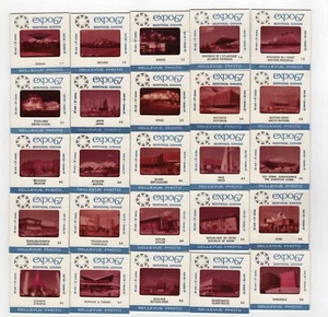 Expo 67 - 25 souvenir slides plus restored versions - Picture 1 of 2