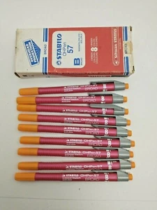 Stabilo OHPen 57 Broad #18 Orange Overhead Projection Soluble Marker 9 Makers - Picture 1 of 5