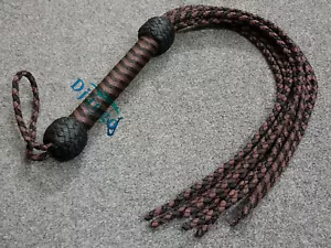 Frusta toro vegan Cat O Nine Tails Paracord Nylon Flogger 9 code Premium Flogger - Foto 1 di 5