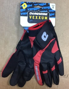 DeMarini Vexxum Medium Batting Gloves Red & Black Softball Baseball R23 - Picture 1 of 6