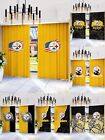 Pittsburgh Steelers Blackout Window Curtain 2 Panels Thicken Drapes UV Block