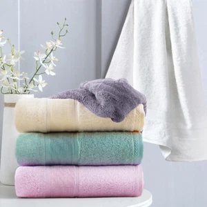 Juego de 2 toallas de baño de lujo de bambú y algodón suaves absorbentes para baño 27x54 - Imagen 1 de 25