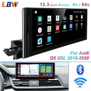 12.3'' Android Car GPS Touch Screen Radio Navi For Audi Q5 Q5L 2018-2020 4G+64GB - Picture 1 of 10