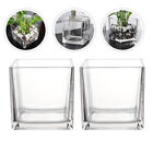 Square Glass Vase Centerpiece For Wedding Flowers And Candles