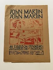 John Martin Woodcut Print Exhibition Poster Rare Expressionist Abstract Listed