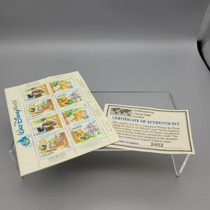 Walt Disney World 25th Anniversary Canada 16 Stamps & Winnie the Pooh w/COA - Bild 1 von 8