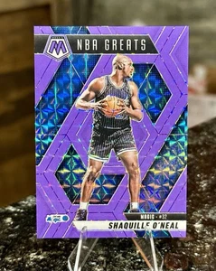 2024-25 Mosaic SHAQUILLE SHAQ O’NEAL #/249 NBA Greats PURPLE FLUORESCENT Prizm - Picture 1 of 2