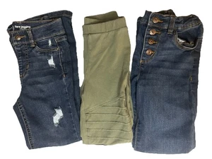 Girls Lot Of 3 6X Pants Pull-On Wonder Nation, OshKosh, Art Class Excellent Cond - Picture 1 of 10
