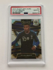 2020 Panini Select UEFA Euro Silver Prizm #51 Kylian Mbappe PSA 10 - Bild 1 von 2