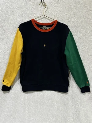 Polo Ralph Lauren толстовка для мальчиков XL 18-20 Crewneck цвет блок пони пуловер - Изображение 1 из 4