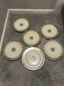 LENOX China AUTUMN Presidential 10.5" DINNER PLATES - Gold Backstamps - 6 Pieces - Picture 1 of 3