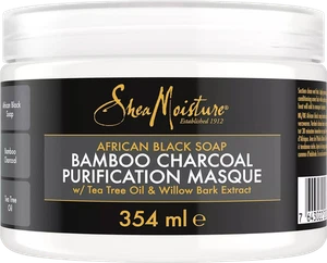 Mascarilla purificadora de carbón de bambú jabón negro africano Shea Moisture - 1-2 paquetes - Imagen 1 de 12