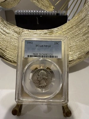 1952 Washington Quarter-PCGS VF20 - Image 1 of 2