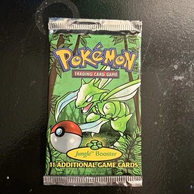 Коллекционная карточная игра 1999 Pokemon Jungle Booster Pack в заводской упаковке ВИНТАЖ  - Изображение 1 из 4