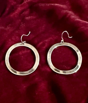 Ippolita Sterling Silver 925 Round Wavy Hoop Dangle Earrings  - Image 1 of 3