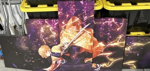 Zenitsu Demon Slayer Anime Adventure Action Wall Art Canvas - 60x30 (5 Pieces) - Picture 1 of 2