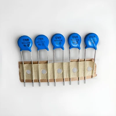 Lotto 5 Varistori CNR-10D431K-TRS MOV 10mm 275V AC 350V DC Zinc Oxide NOS - Изображение 1 из 3