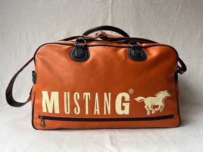 Mustang bag sports bag travel bag weekender bag approx. 53x32x20 orange blue. - Image 1 of 4