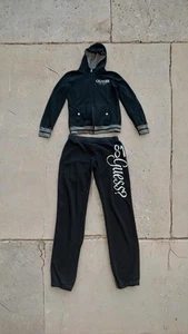Guess Black Women’s Hooded Bling Sweatsuit Size S - Picture 1 of 11