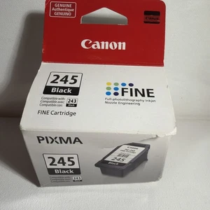 Genuine Canon 245 Black PIXMA Fine Cartridge PG-245 - SEALED - Picture 1 of 6