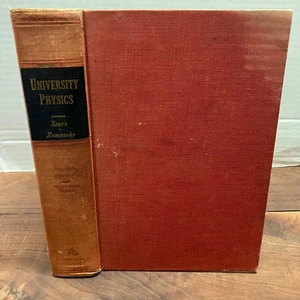 University Physics Sears Zemansky 1955 2nd Ed Illustrated Science Addison-Wesley - Bild 1 von 12
