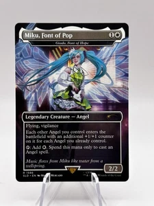 Miku, Font of Pop Giada Font of Hope 1586 Secret Lair Hatsune Miku SLD MTG CASI NUEVO - Imagen 1 de 2