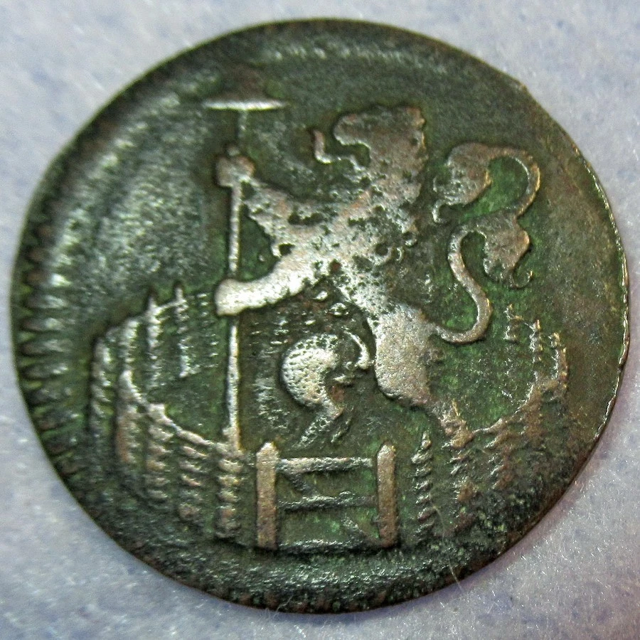 Certificado de Autenticidad 1702 Colonial Nueva York Centavo de Cobre Hollandia M Foto 1 de 4