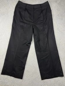 Pantalones de vestir Brooks Brothers para mujer de lana negros talla 16 carrera - Imagen 1 de 14
