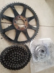 Harley Davidson FXR Dyna Chain And Sprockets - Picture 1 of 7