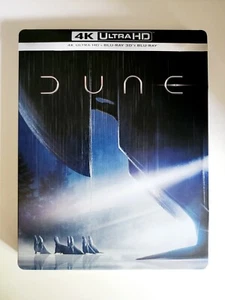 Dune (2021) Steelbook: 4K, 3D, Blu Ray Like New Mint EU Import Ships In Box - Picture 1 of 10