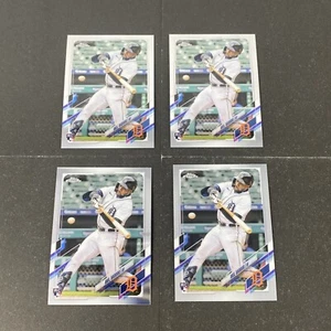 Akil Baddoo ROOKIE 4 Card Lot 2021 Topps Chrome Update #USC27 RC Detroit Tigers - Bild 1 von 9