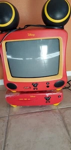 Disney MICKEY MOUSE CRT TV 13" DT1350-C w/ DVD Player, 3 Remotes WORKS PERFECT! - Picture 1 of 12