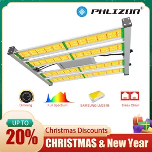 240W Dimmable Full Spectrum LED Grow Light for Indoor Plants 3x3/4x4ft Coverage - Picture 1 of 12