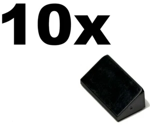 NUEVO LEGO - PENDIENTES - 1 x 2 - (30 1 x 2 x 2/3) Negro x 10 - 1x2 pendiente - Imagen 1 de 1