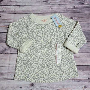 Cat & Jack Double-Knit Long Sleeve T-Shirt Animal Print Size XS (4/5) - Picture 1 of 6