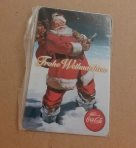 Coca Cola Burger König Weihnachtsmann Weihnachtspostkarte (Metallstil) Weihnachten Cola - Bild 1 von 1