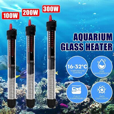 Aquaneat Aquarium Heater 25-500W Anti-Explosion For Tropical Fish Tank 5-100 Gal • 10.39$