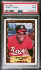 1990 CMC Frank Thomas RC 818 PSA 9 MINT
