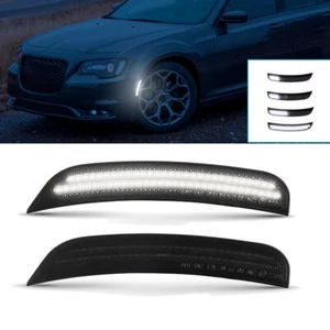 Pair Dynamic LED Front Side Marker Lights For 2015-2023 Chrysler 300 300S 300C - Picture 1 of 10