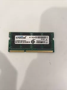 2 x CRUCIAL 8GB 1GX64 DDR3 1333 SO-DIMM 2004 MACBOOK PRO APPLE RAM - Bild 1 von 6